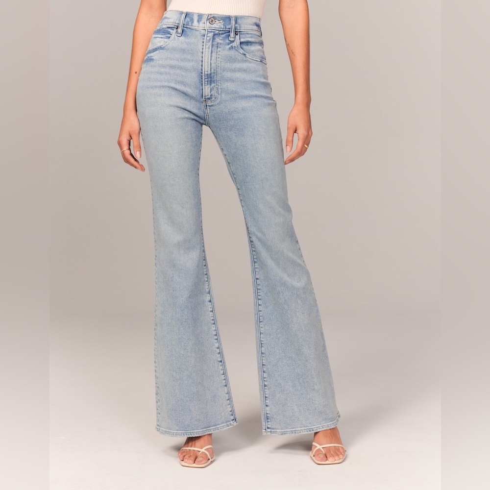 Abercrombie Ultra High Rise Stretch Flare Jean